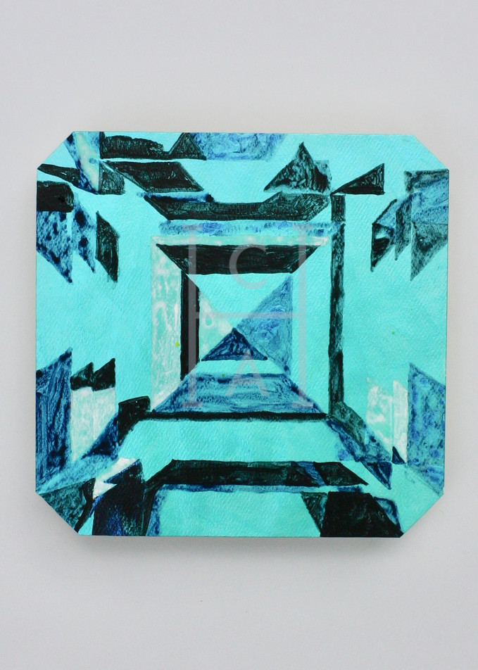 Kojin Asscher Cut Emerald Art | Cool Art House - online art gallery with hip emerging artists. Collect cool art you can view on your own wall before you invest!