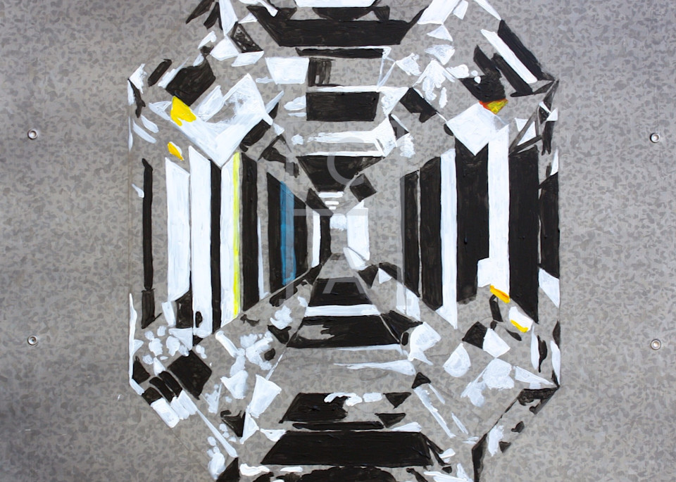 ‘Belenus’ Asscher Cut Diamond Art | Cool Art House - online art gallery with hip emerging artists. Collect cool art you can view on your own wall before you invest!
