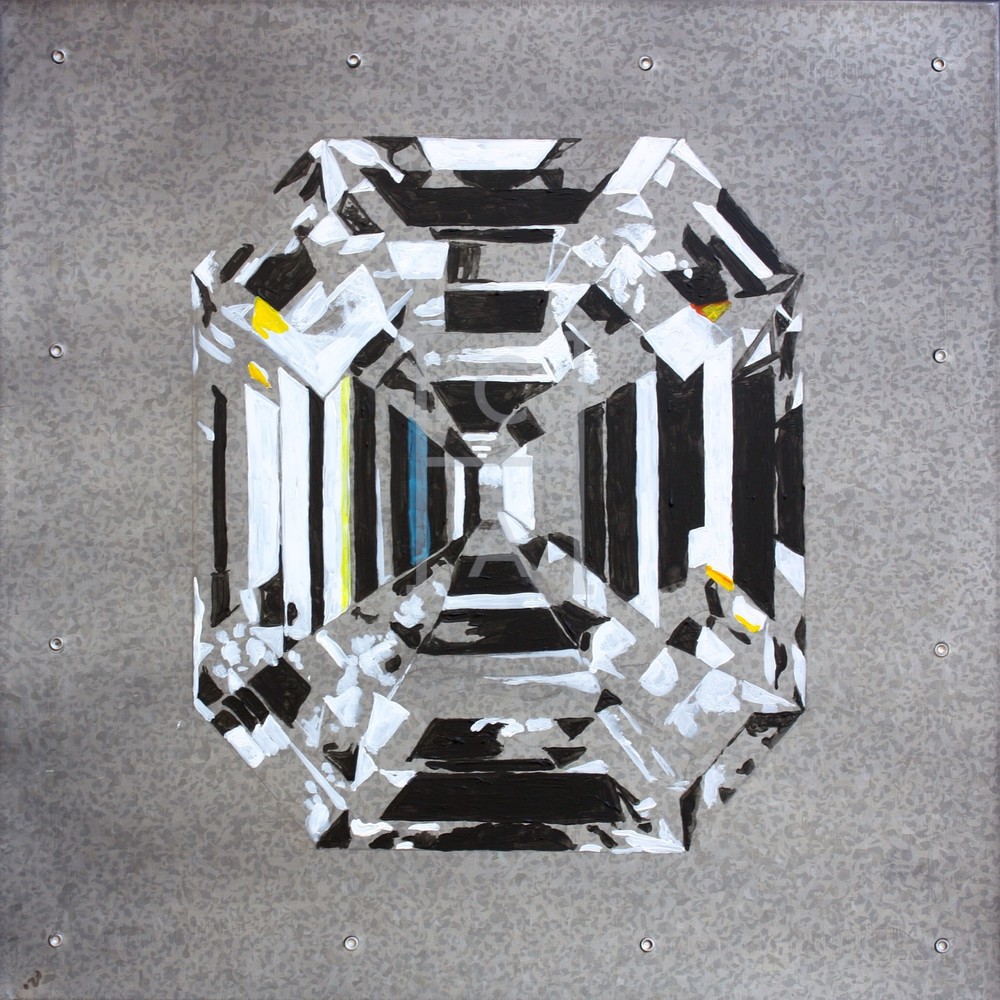 ‘Belenus’ Asscher Cut Diamond Art | Cool Art House - online art gallery with hip emerging artists. Collect cool art you can view on your own wall before you invest!
