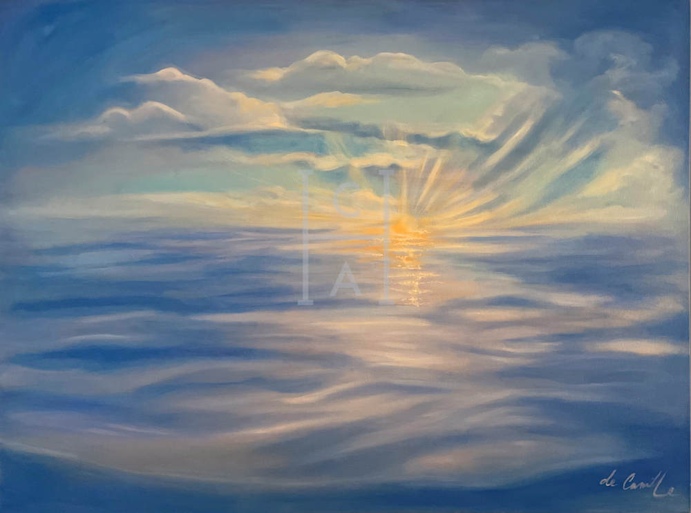 Ocean Bliss 5 Art | Cool Art House - online art gallery with hip emerging artists. Collect cool art you can view on your own wall before you invest!