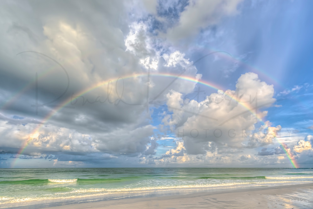 Beachy Double Rainbows at Siesta Key
