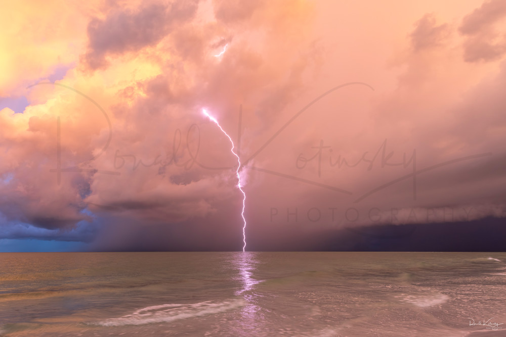 Pink Lightning at Siesta Key