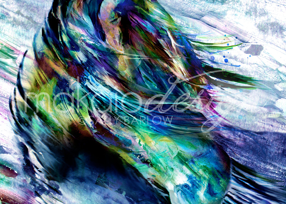 Colorful abstract Horse Painting