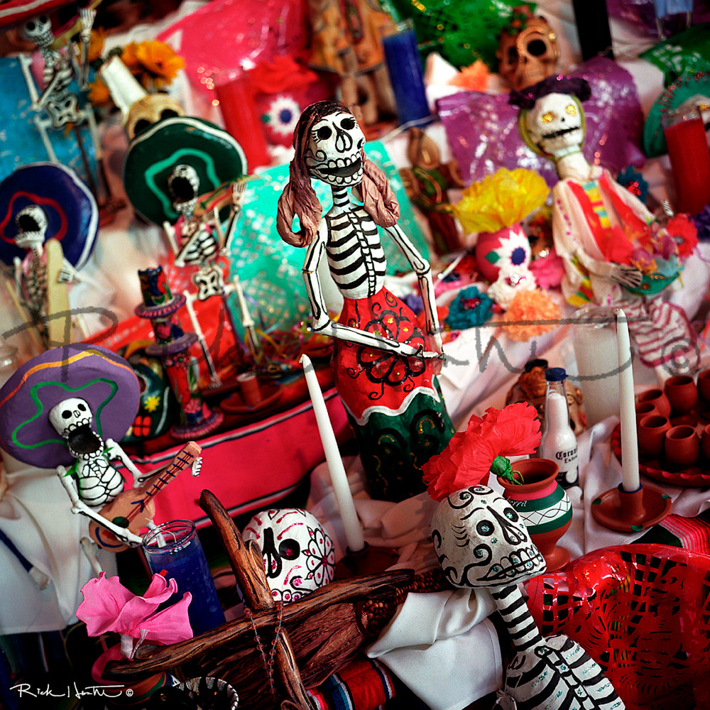 Day Of Dead Market Square Photography Art | Rick Hunter Photo/Hunter Services 