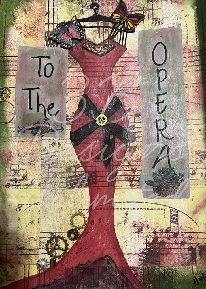 Curtain Call Couture | Vintage Fashion Art with Steampunk Flair & Musical Motifs