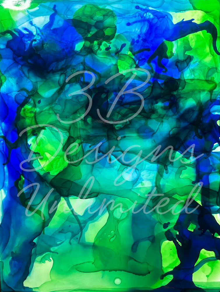 Breath of the Deep Elements | Fluid Blue Abstract Art