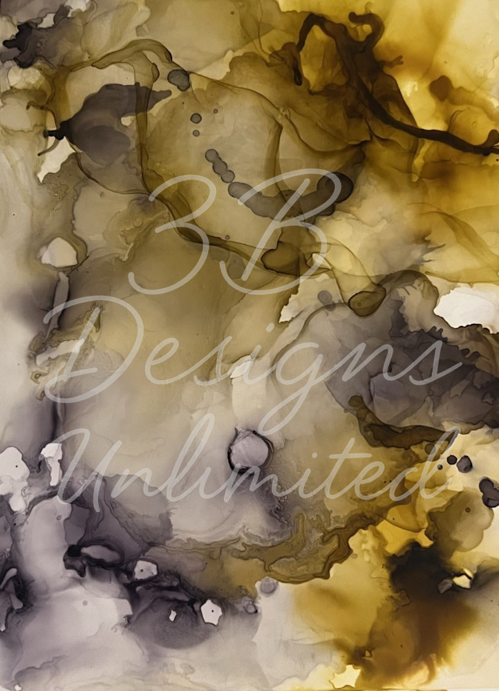 Fragment of the Forgotten Earth | Alcohol Ink Earth Abstract