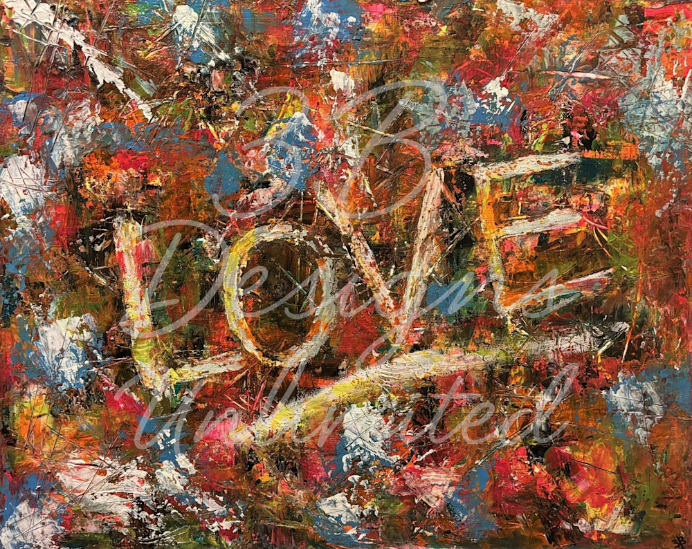 Love Wildly – Bold Abstract LOVE Painting with Vibrant Color & Texture | Contemporary Expressionist Art by Barbara Bowling