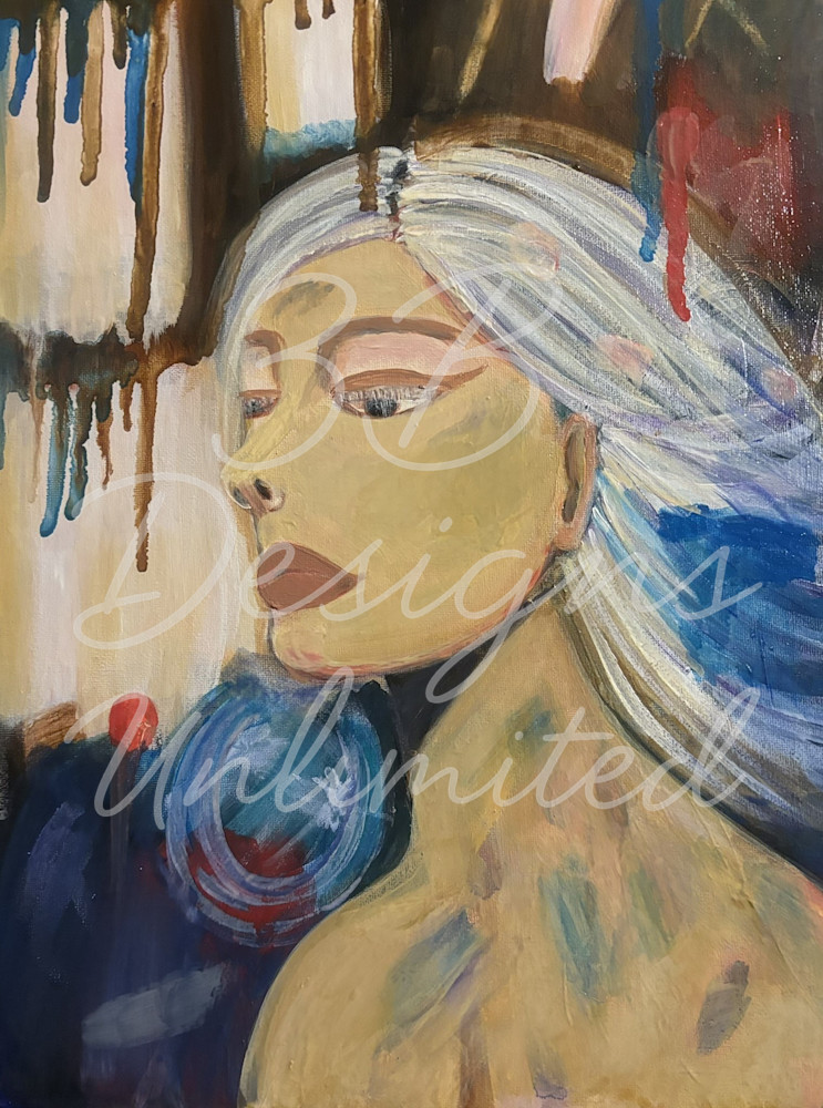 Echoes Beneath the Surface – Fine Art Print | Contemporary Abstract Figurative Wall Art