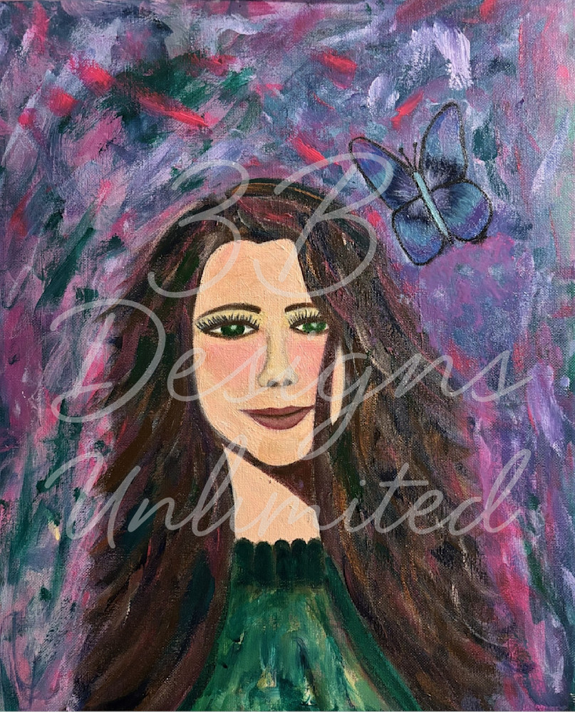 Whisper of the Butterfly | Colorful Portrait Print