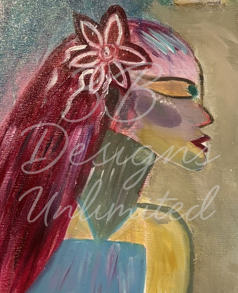 The Painted Oracle – Abstract Portrait Painting with Bold Color & Symbolic Vision | Contemporary Figurative Art by Barbara Bowling