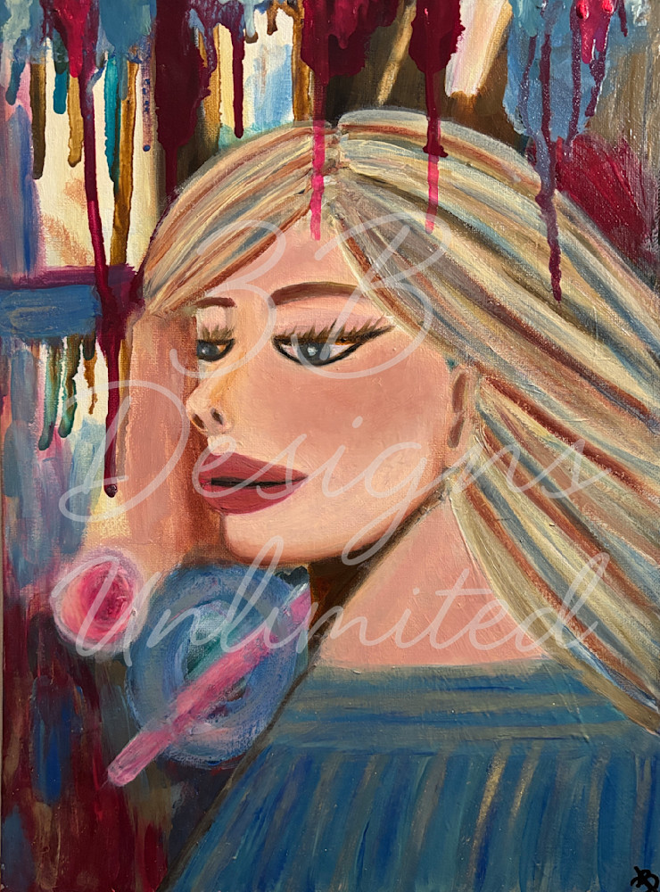 The Gaze Between Worlds | Dreamy Modern Portrait Art