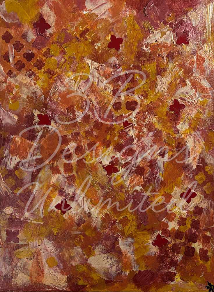 Harvest of Echoes | Warm Abstract Textured Painting