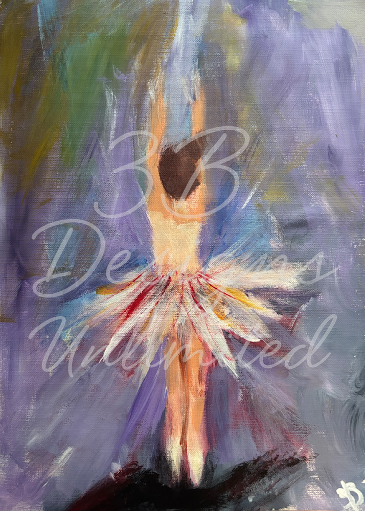 The Rising Ballerina – Expressive Ballet Dancer Painting with Color & Movement | Contemporary Figurative Art by Barbara Bowling
