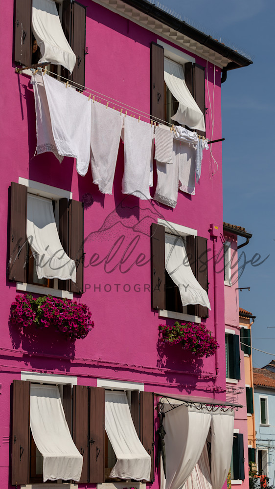 Laundry In Pink Paradise Photography Art | Michelle Leslye Photography
