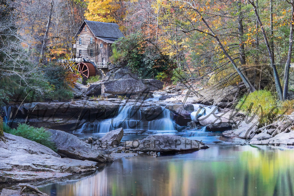 Autumn Glow At Glade Creek Mill Photography Art | Michelle Leslye Photography