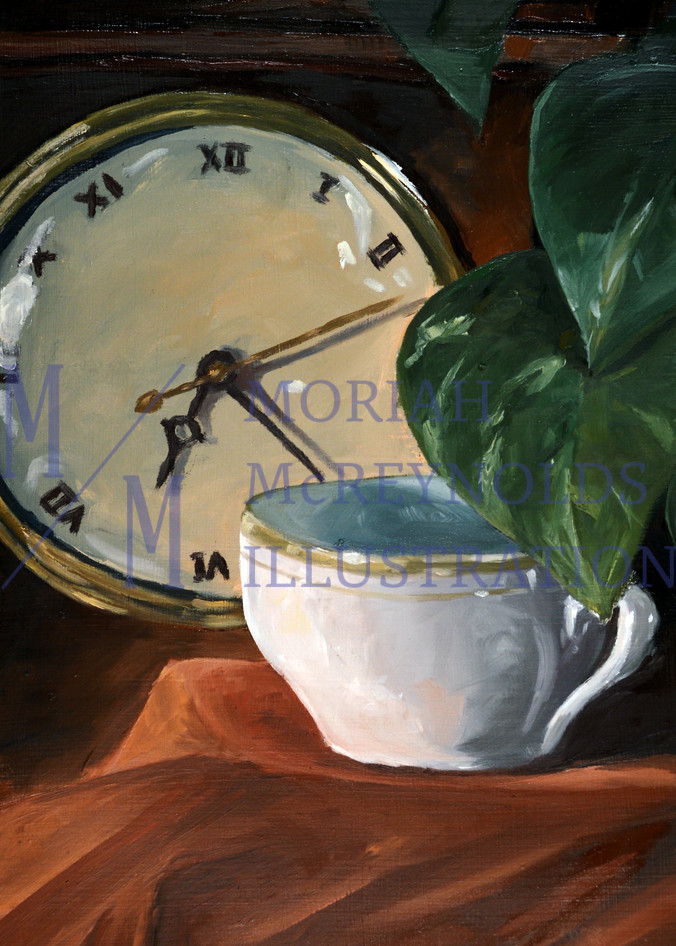 Clock And Coffee Art | Moriah McReynolds Illustration