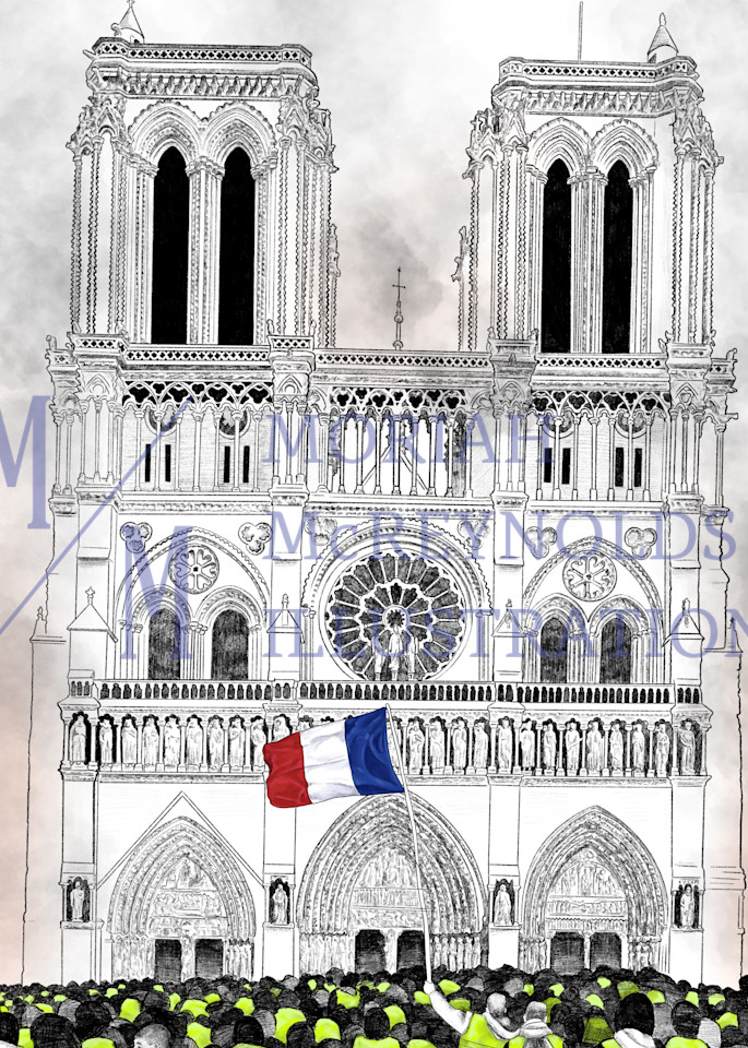 Notre Dame  Art | Moriah McReynolds Illustration