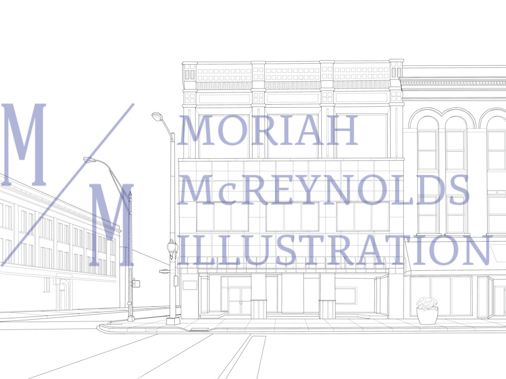 Growth Council Building  Art | Moriah McReynolds Illustration
