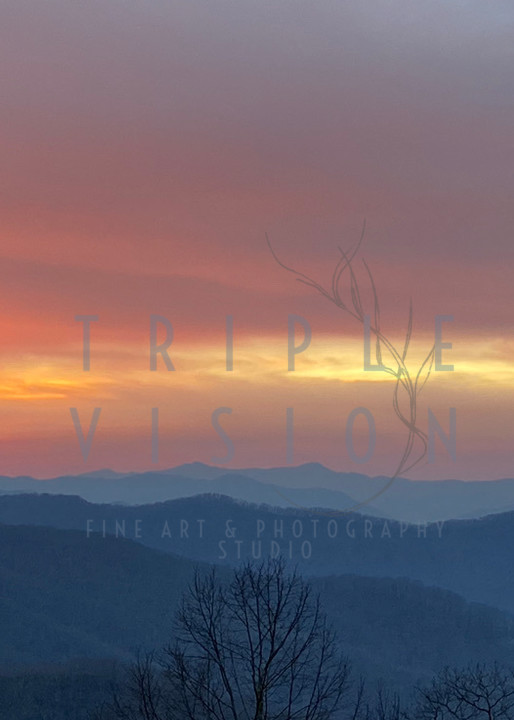 Triple Vision Fine art- Appalachian sunset
