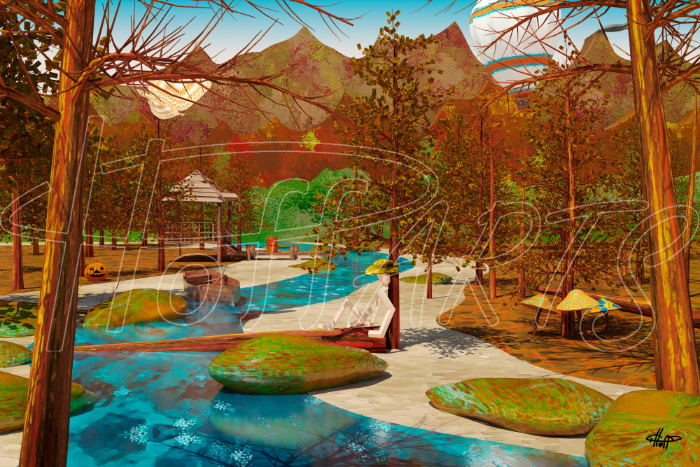 Seasons Of River   Fall Art | 3-D Squared Inc.