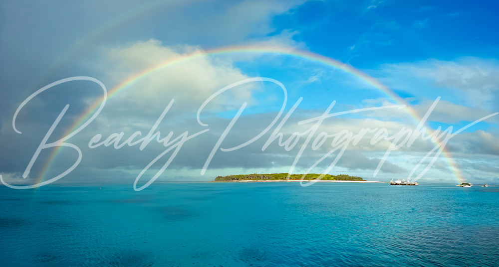 Double Rainbow Over Lady Musgrave Island Photography Art | Beachy Photography LLC