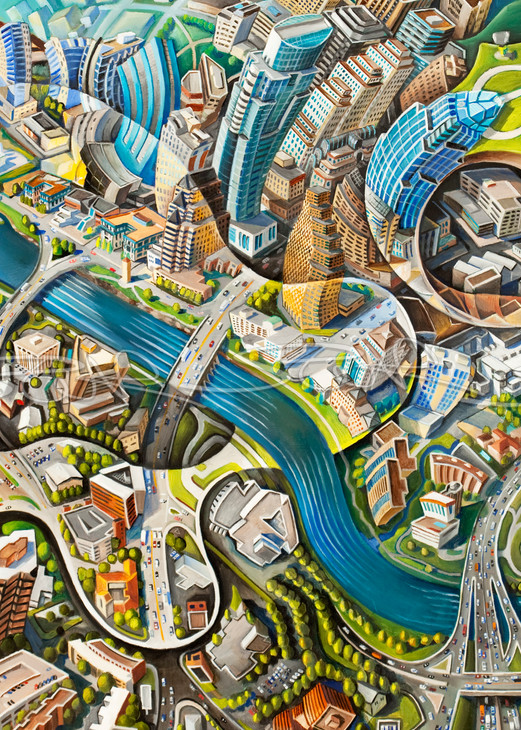 Austin-Texas-Painting-landscape-Guitar