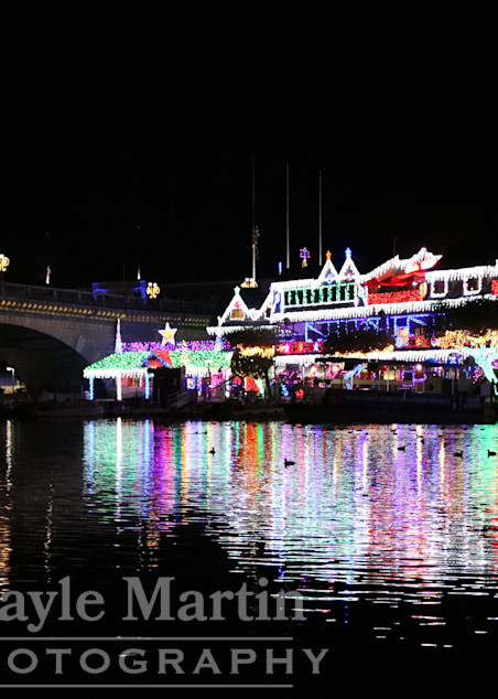 London Bridge Christmas Lights Photography Art | gaylemartin