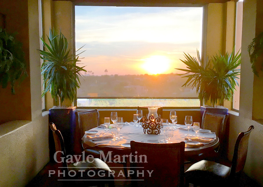 A Lonely Dining Table At Sunset Photography Art | gaylemartin