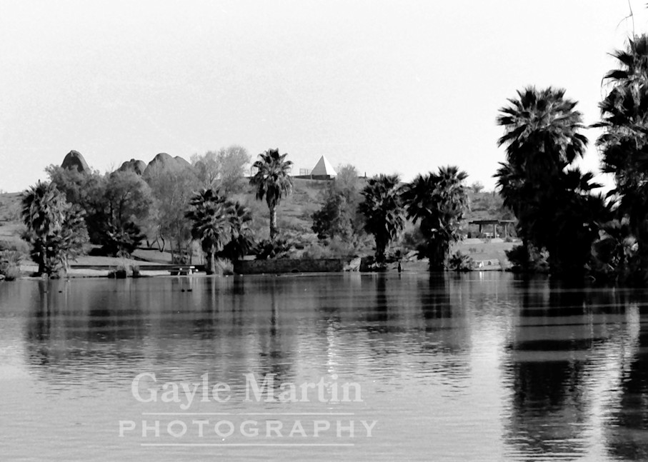 Hunts Tomb And A Lagoon In Papago Partk Photography Art | gaylemartin