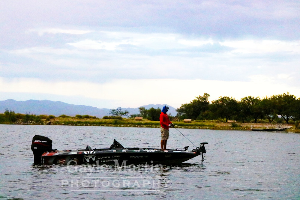 A Lone Fisherman On A Lake  Photography Art | gaylemartin