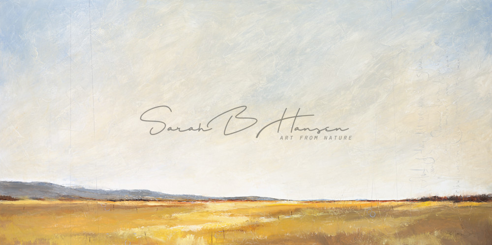 Message Eastern Oregon Landscape Painting By Artist Sarah B Hansen