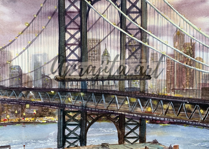 The Brooklyn Bridge Art - Unique The Brooklyn Bridge Art | Aprajita Art
