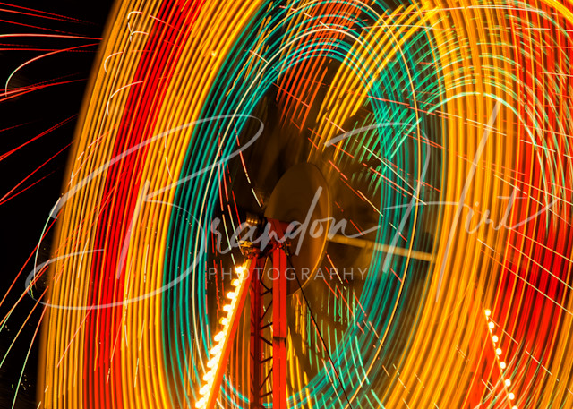 Ferris Wheel Fireworks Art | Brandon Hirt Photo