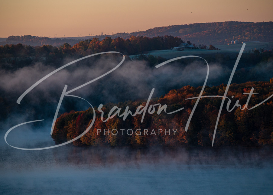 Foggy sunrise at Headache Hill at Prince Gallitzin State Park