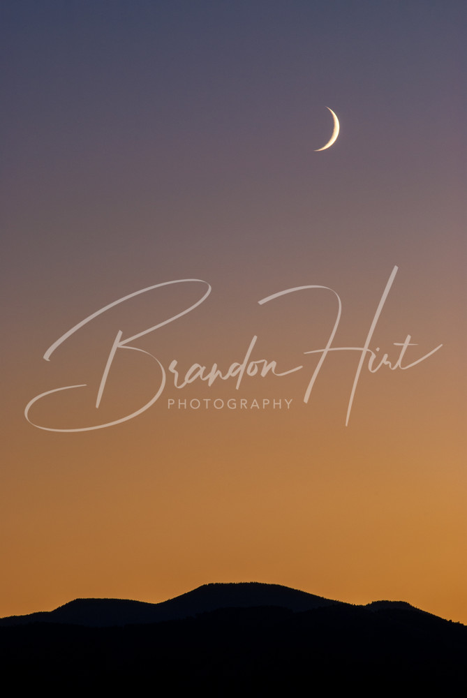 Flatirons Moon Photography Art | Brandon Hirt Photo