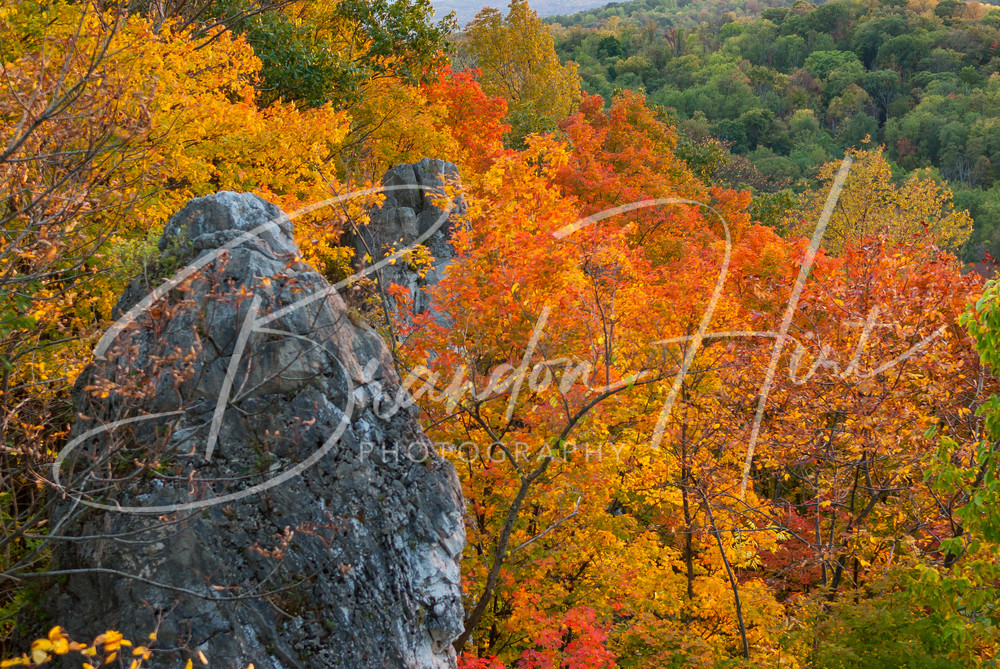 Chimney Rocks Autumn Art | Brandon Hirt Photo