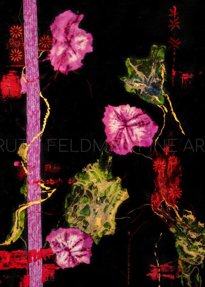 Flowers In The Dark Night Art | Ruth Feldman Fine Art