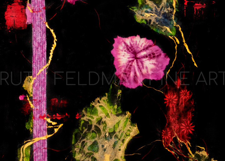 Flowers In The Dark Night Art | Ruth Feldman Fine Art