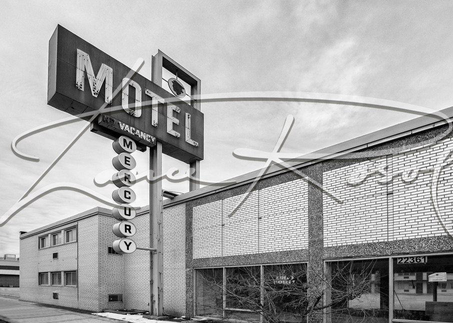 Mercury Motel Full (Monochrome Ver 2) Photography Art | Lance Rosol Fine Art Photography