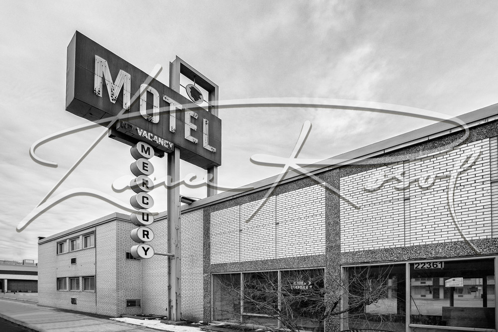 Mercury Motel Full (Monochrome Ver 2) Photography Art | Lance Rosol Fine Art Photography
