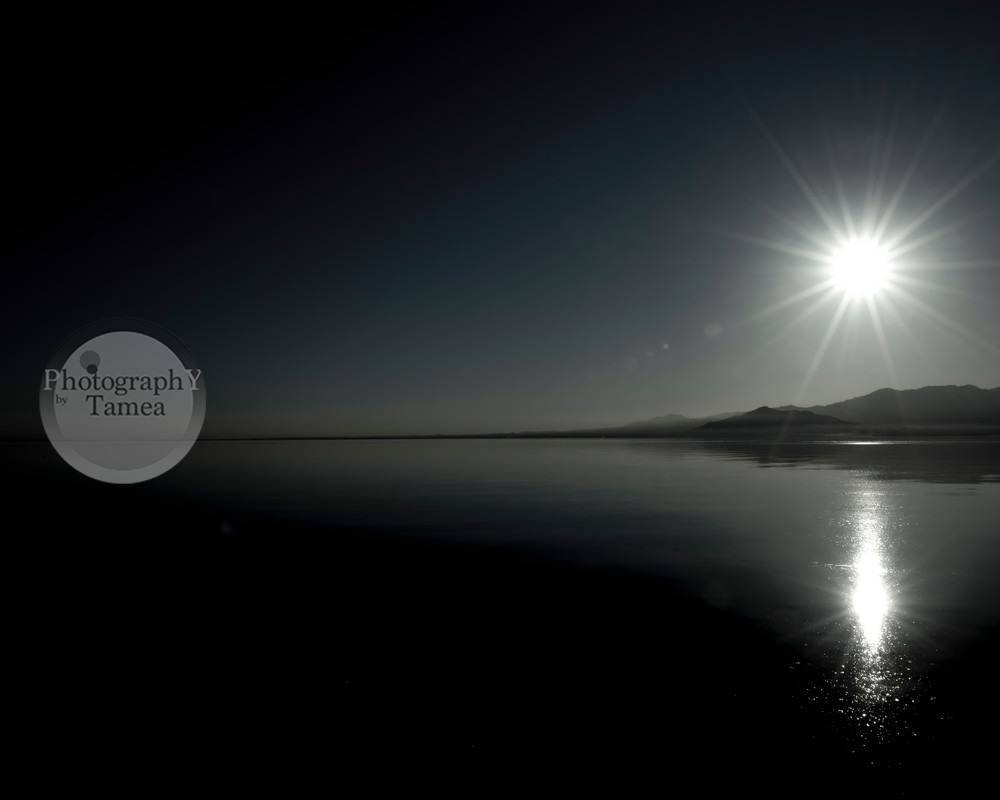 Sunset Over A Dark Sea   Monochromatic  Photography Art | Tamea Travels