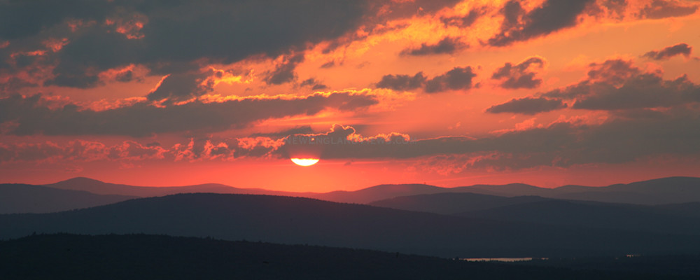 Maine Mountains, Sunset, Panorama