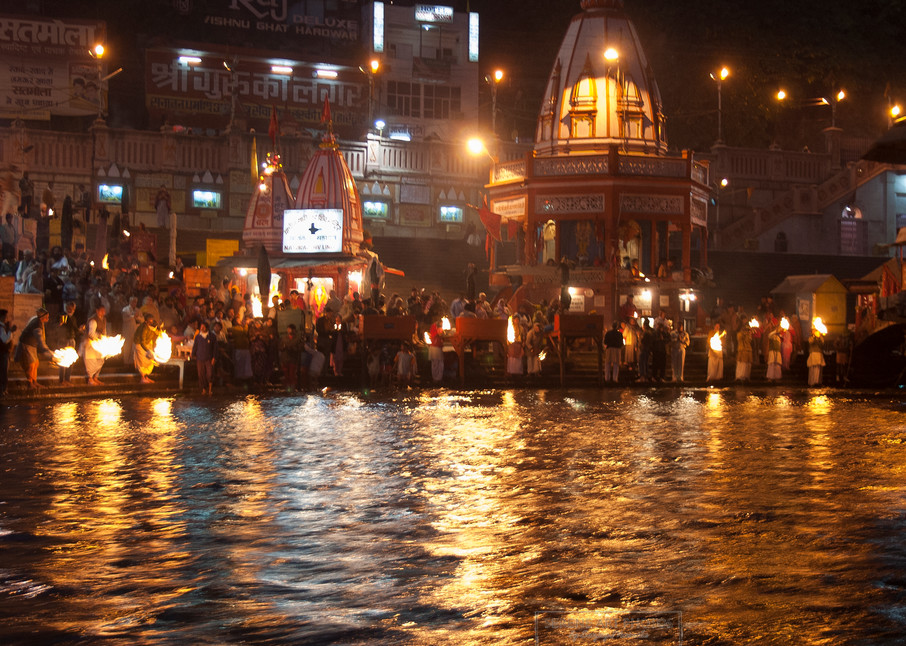 Ganga Aarti, Haridwar Photography Art | Serene Art Photos by Sanjay Marathe
