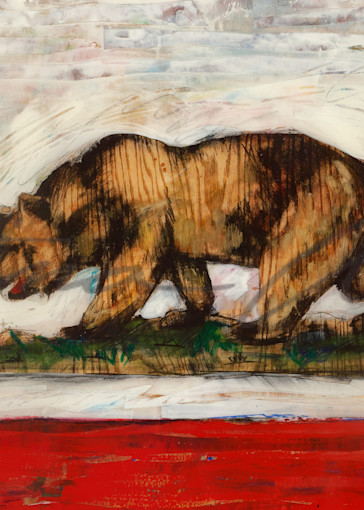 California Bear Flag painting