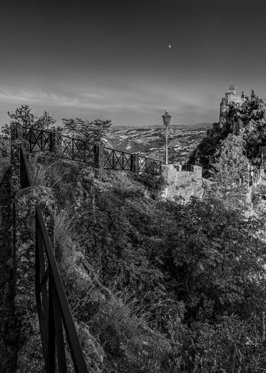Path To The Tower   San Marino   Italy B&W Photography Art | Northern Light
