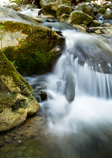 Waterfall Off Rocks In Hare Creek Photograph for Sale as Fine Art