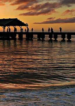 Sunset at Hanalei Pier | Kauai Fine Art Photography, Hawaii