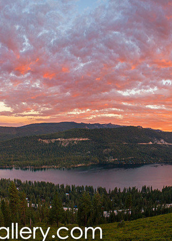 Sunset Panorama, Donner Lake