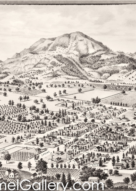 Calistoga and Mt St Helena 1888